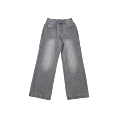 Q9835 - Quần culottes jeans túi bầu rã túi