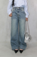 Q9771 - Q Culottes Jeans túi bầu rã túi