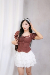 A29520 - A kiểu cổ bẻ phối ren