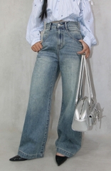 Q9771 - Q Culottes Jeans túi bầu rã túi