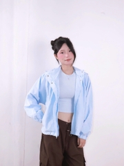 K3329- 	Áo khoác dù nẹp trước