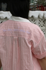 A29077 - A smi phối cổ xăn tay thêu Lit