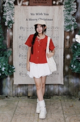 V4000 - V bí ngắn đính 2 dây nơ