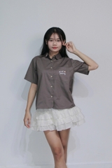 A28743 - A smi cổ sen TN 1 túi thêu Pink