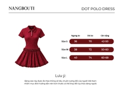D6299 - Đầm polo nữ dáng xòe viền bèo