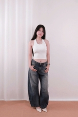 Q9857 - Quần Jean nữ ống cong basic