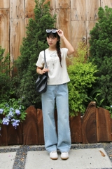 Q8578 - Q culottes J lai to túi kiểu thêu NB