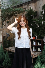 A29210 - A kiểu cổ sen tay bí phối bèo&ren