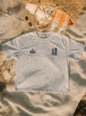A29699 - A thun boxy rộng in thêu Beach