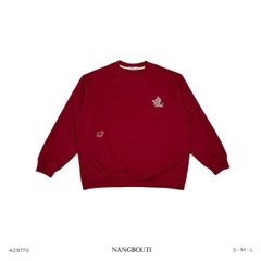 A29170 - A sweater bo tay&lai thêu What you