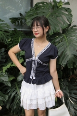 A29075 - A kiểu TN cổ V ren xỏ dây