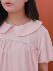 A29921- Áo babydoll cổ sen bèo lai