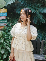 V3991 - V bí phối ren đính nơ