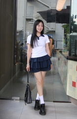 SE2085 - SE 2 món áo polo + váy ngắn tầng