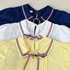 A29644 - A babydoll nhấn li trước lai bèo