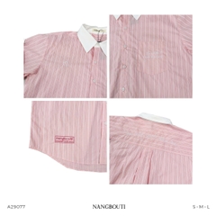 A29077 - A smi phối cổ xăn tay thêu Lit