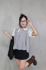 A29627 - A babydoll cổ sen phối