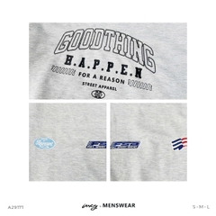 A29171 - A sweater nam in thêu Good Thing