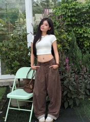 Q9839 - Quần dài ống cong phối lai wash a.x.i.t