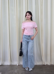 Q9921- 	Quần Jean Culottes rã xéo TT 2 túi sườn