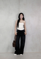 Q9771 - Q Culottes Jeans túi bầu rã túi