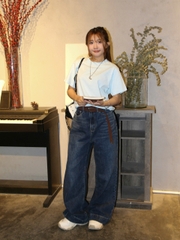 Q8674-Q J culottes lai to 2 túi thường