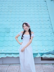 D6267- 	D maxi sọc bẹt vai bèo