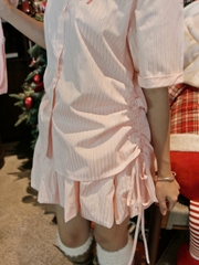 SE1974 - SE kiểu dún eo buộc nơ kèm váy bí