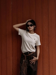 A29120 - A thun sọc thêu trái tim