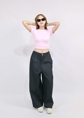 Q9813- 	Q kaki ống cong xếp li