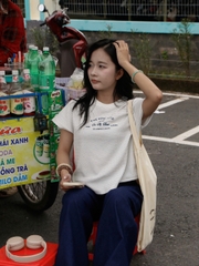 A29224 - A thun sọc thêu Pink