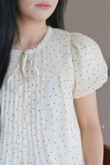 A29638 - A kiểu phối ren cổ bèo lai