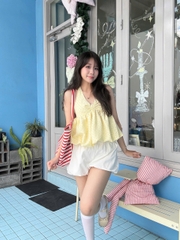A29684 - A cổ yếm lai bí buộc nơ chấm bi
