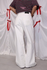 Q8626 - Q Culottes Jeans ống suông 2 túi mổ trước