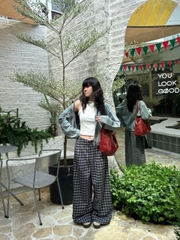 K3237 - K J 2 nắp túi giả xếp 4 li