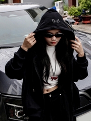 K3229-Áo khoác thêu Fallen Angel