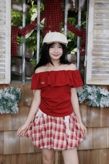 A29249 - A thun trễ vai thêu FLE..Muse