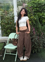 Q9839 - Quần dài ống cong phối lai wash a.x.i.t