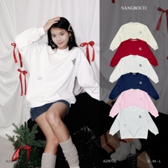 A29170 - A sweater bo tay&lai thêu What you