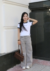 Q9769 - Q Culottes Jeans túi bầu lai thường