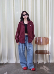 Q9912- 	Quần cullotes Jean phối dây