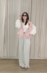 Q9787- 	Q linen nữ ống rộng lưng thun