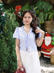 A28883 - A kiểu tay bí cổ viền bèo