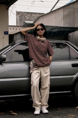 Q8458 - Q kaki cargo túi hộp