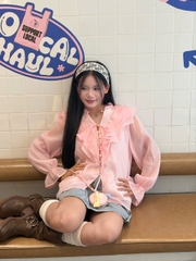 A29529 - A kiểu TD cổ bèo nút bọc