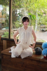 SE2166- SET 2 MÓN áo kiểu kèm quần