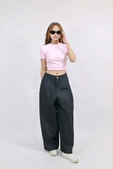 Q9813- 	Q kaki ống cong xếp li