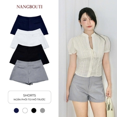 S3691 - Short kaki hàn túi mổ trước