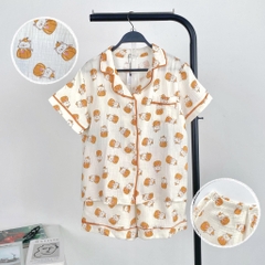 SE1439 - SE muslin TCQC viền 1 túi nhỏ