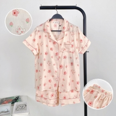 SE1439 - SE muslin TCQC viền 1 túi nhỏ